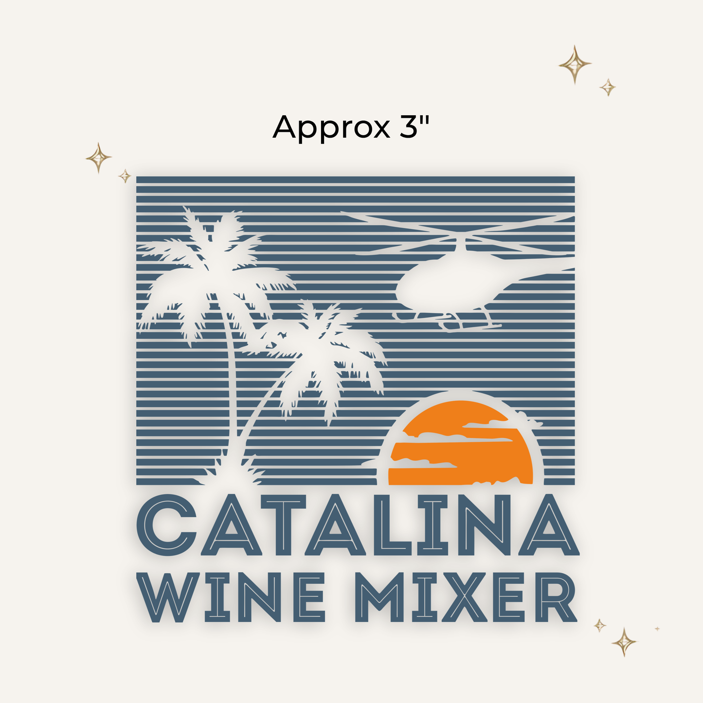 Catalina Wine Mixer DTF Patch - RTS/MTO
