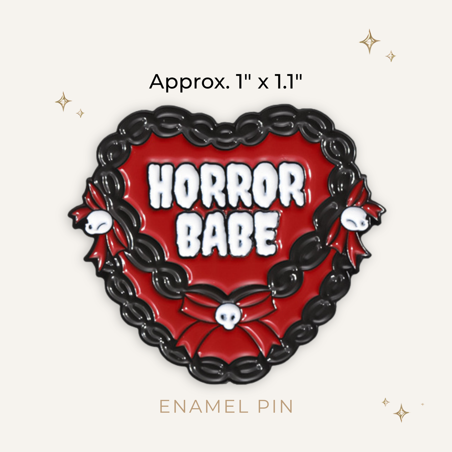 Horror Babe Enamel Pin