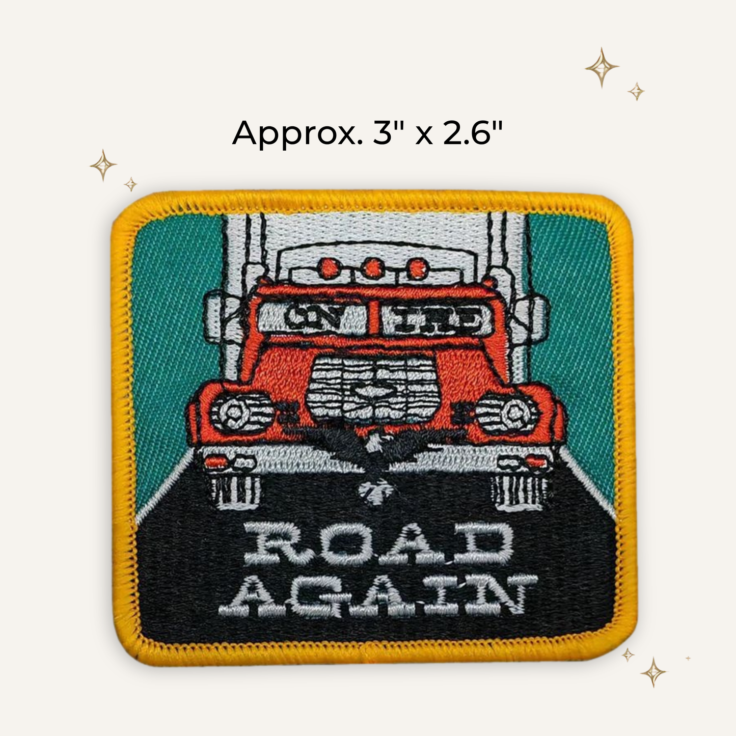 Road Again Embroidered Patch- RTS
