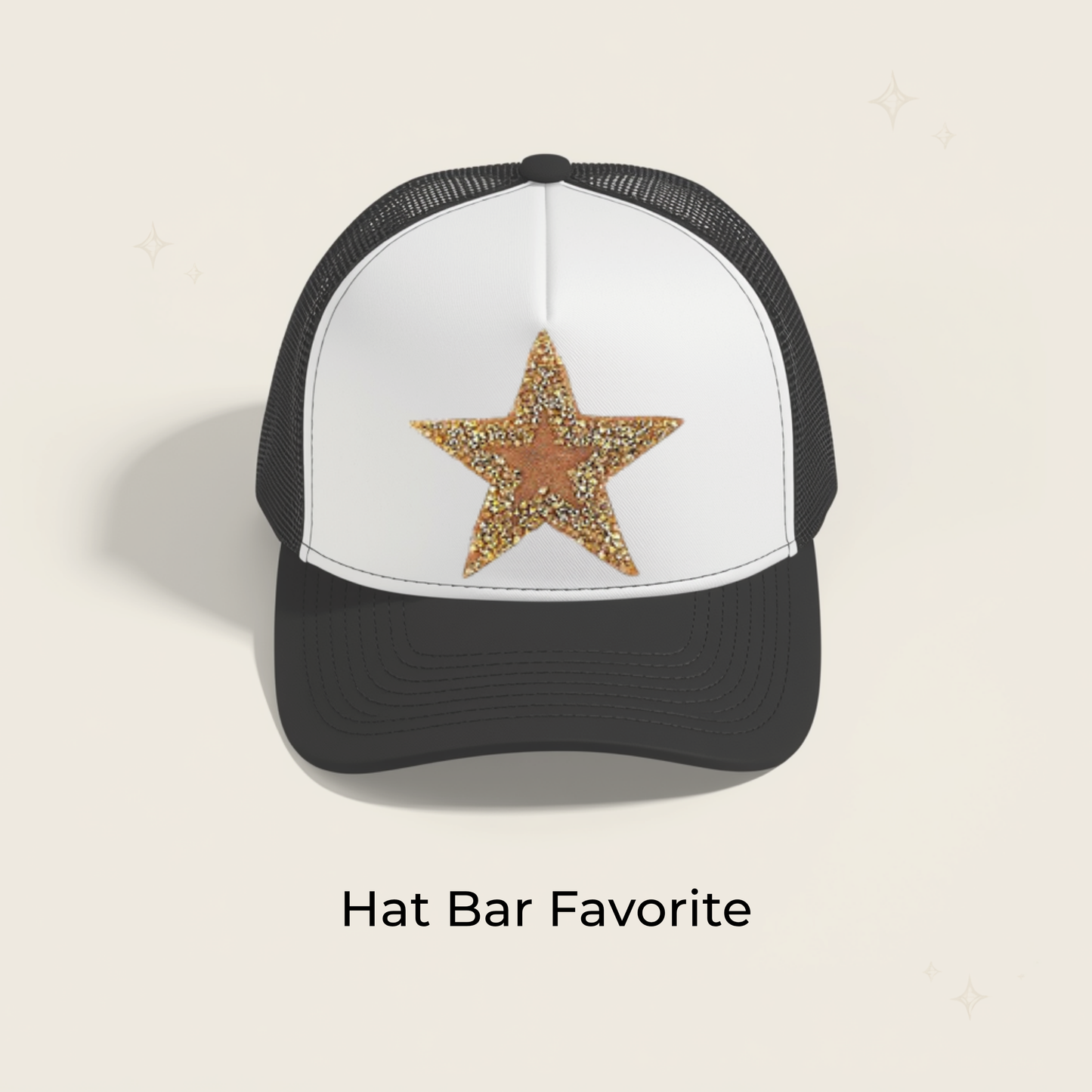 Gold Star Rhinestone Patch- RTS