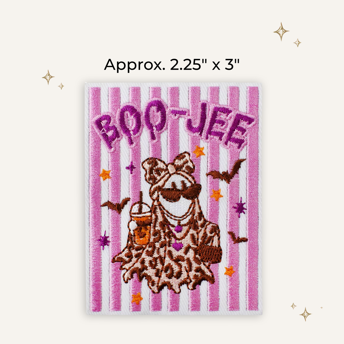 Trendy Boo-Jee Ghost Embroidered Patch