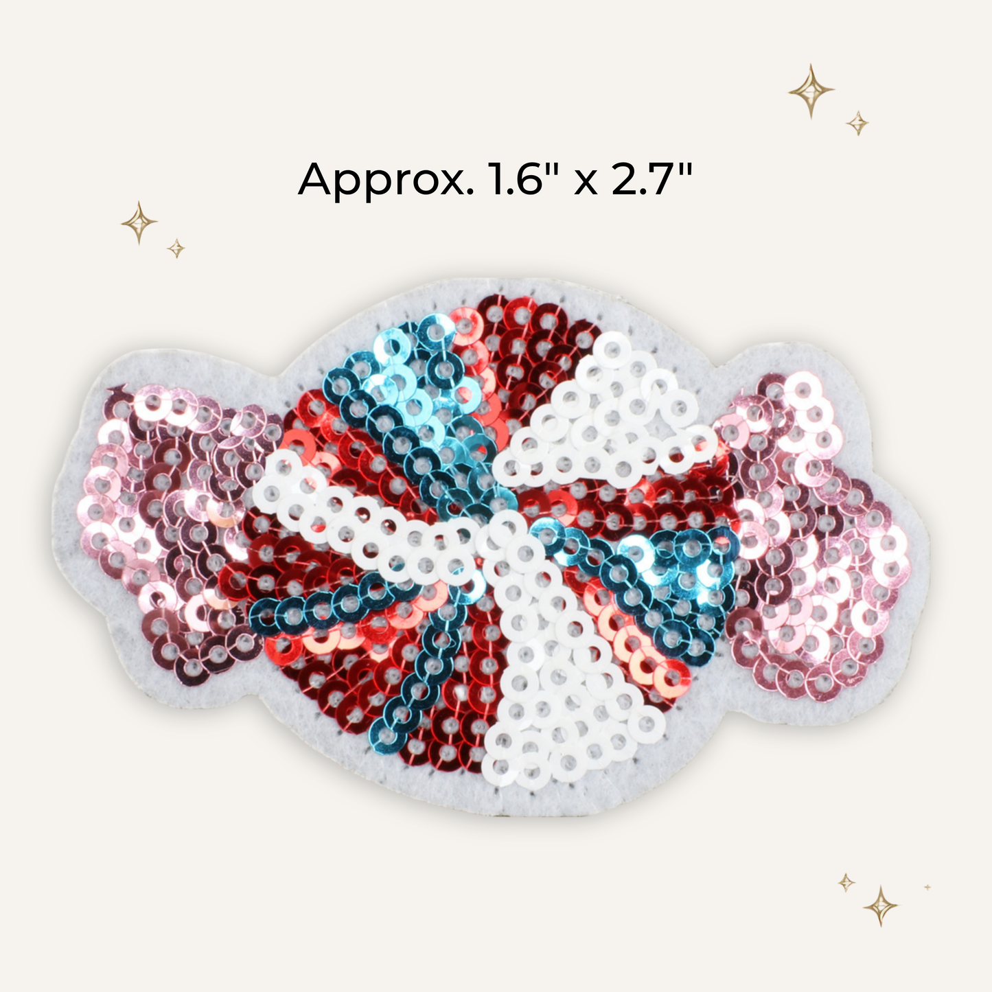 Candy Sequin Embroidered Patch- RTS