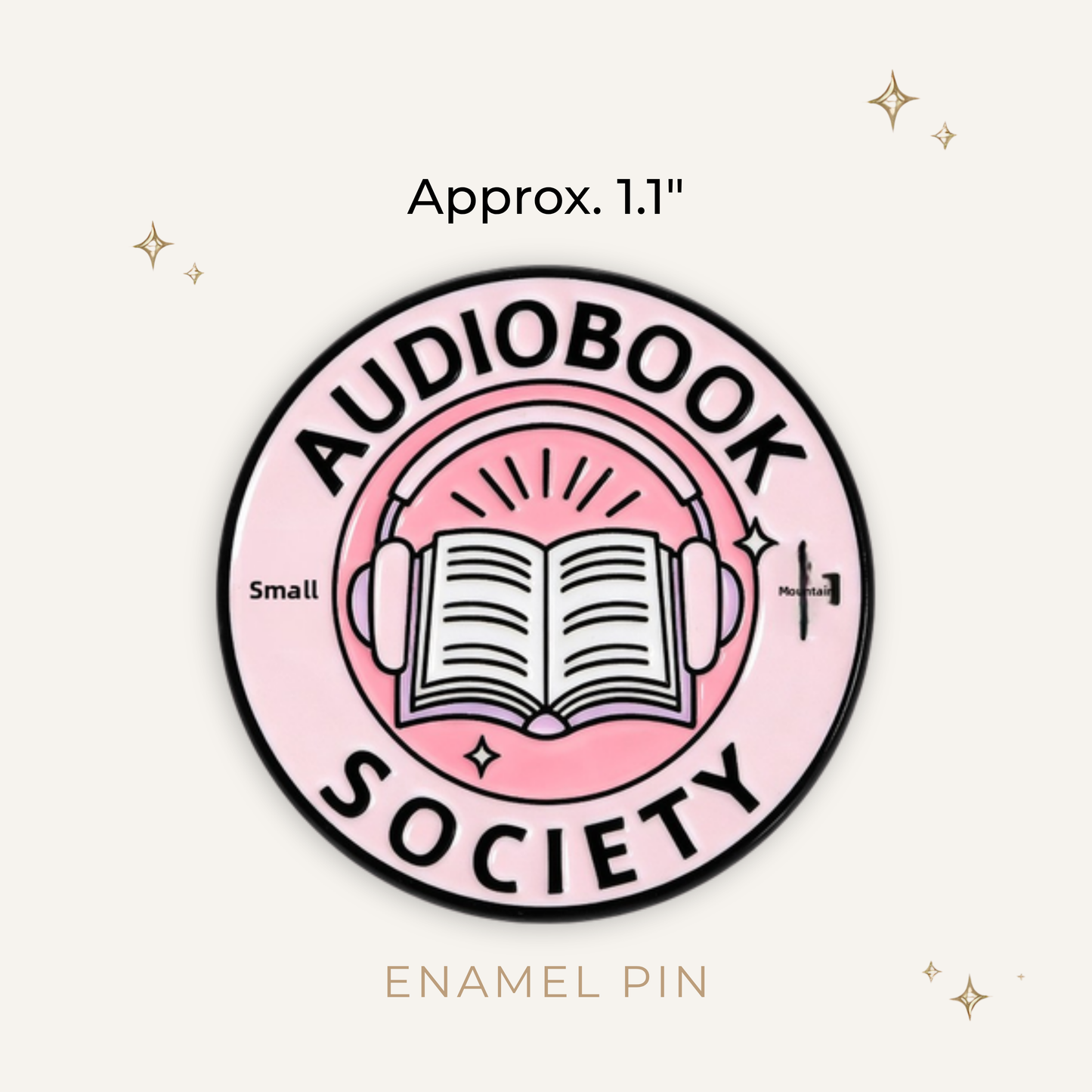 Audiobook Society Enamel Pin