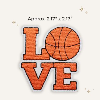 Love of Basketball Embroidered Patch