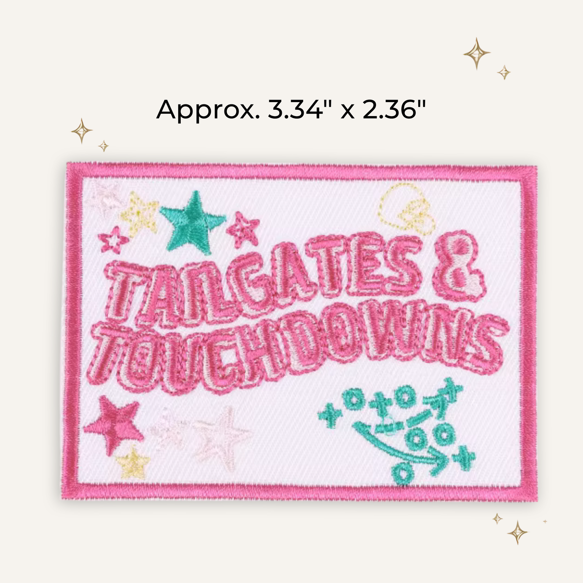 Tailgates & Touchdowns Embroidered Patch