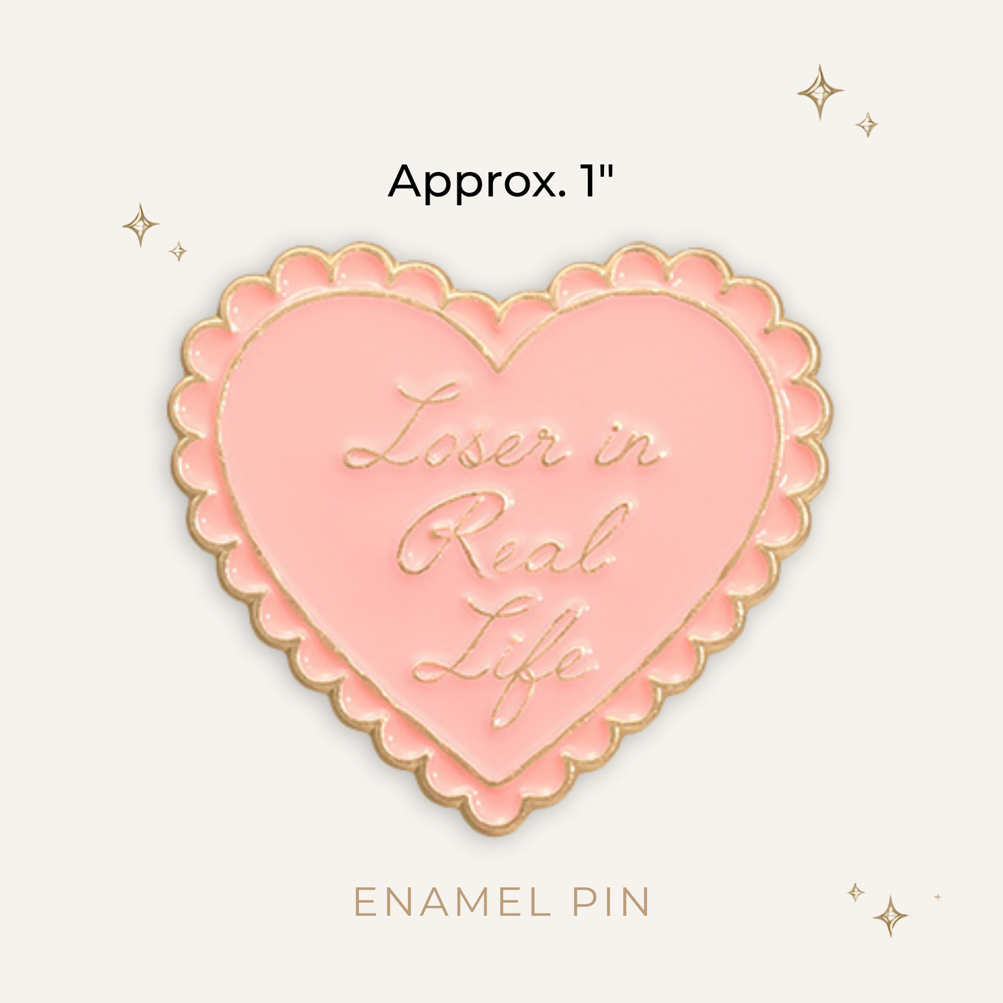 Loser in Real Life Enamel Pin