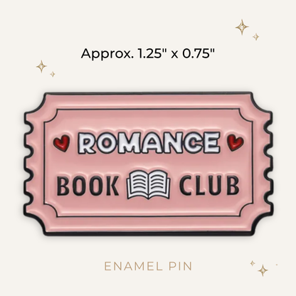 Romance Book Club Ticket Enamel Pin