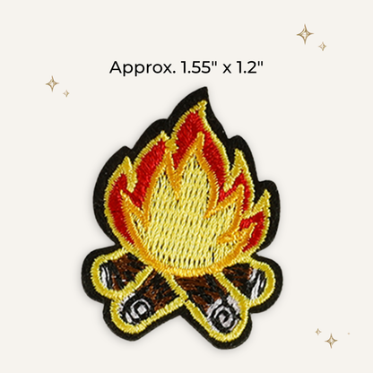 Campfire Small Embroidered Patch
