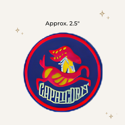 Retro Horoscope Set of 12 Embroidered Patch
