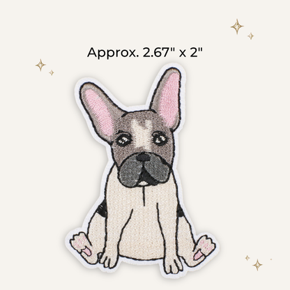 Cute Frenchie Bulldog Embroidered Patch
