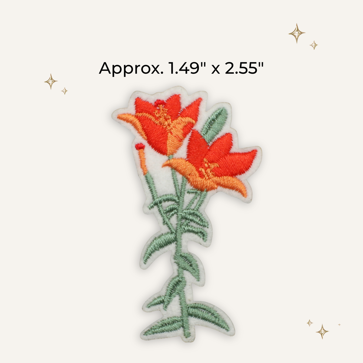 Magic Garden Lily Embroidered Patch