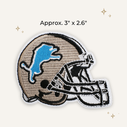 Lion Helmet Embroidered Patch- RTS