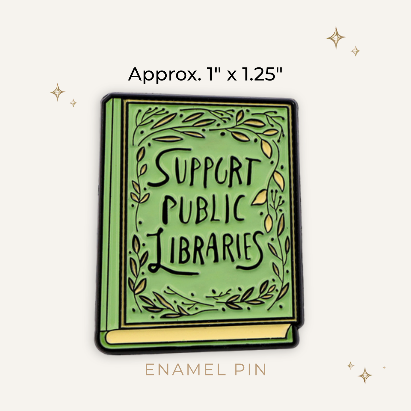 Support Public Libraries Enamel Pin