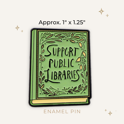 Support Public Libraries Enamel Pin