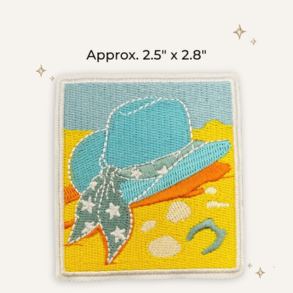 Coastal Cowgirl Hat Embroidered Patch