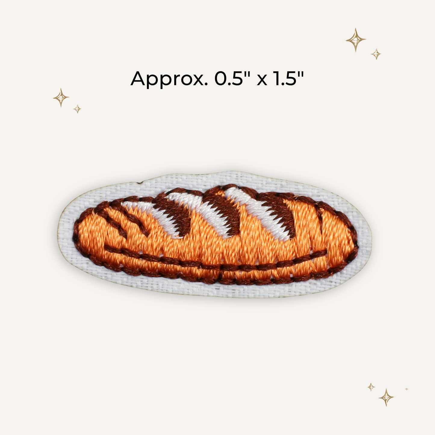 French Bread Embroidered Patch