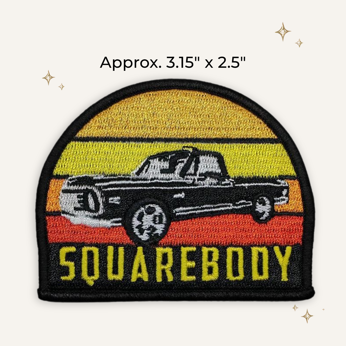 Square Body 2 Embroidered Patch- RTS
