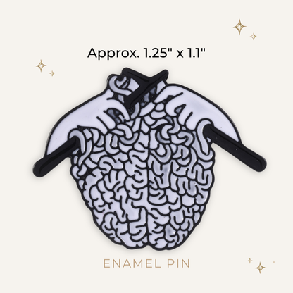 Kitting Brain Enamel Pin