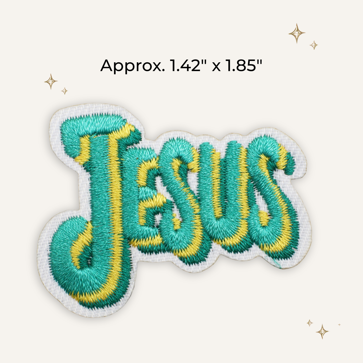 Jesus Bold Embroidered Patch