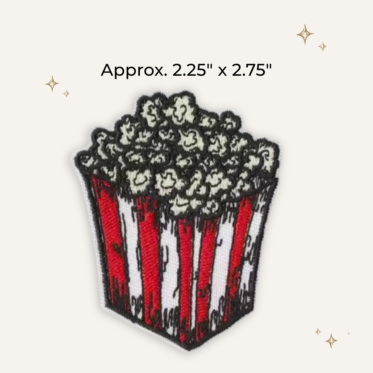 Popcorn Embroidered Patch