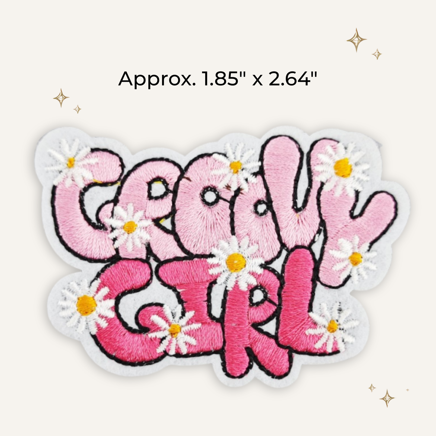 Groovy Girl Embroidered Patch