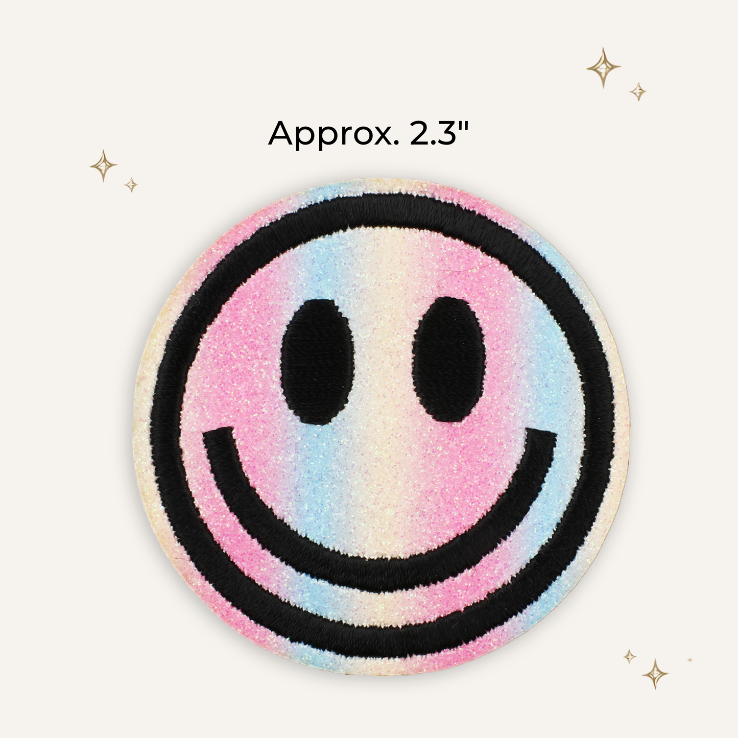 Rainbow Smile Embroidered Patch- RTS