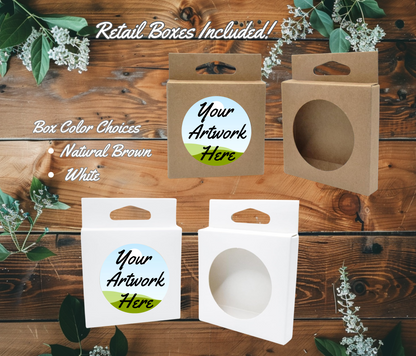 Car Coaster Set of 2 - Your Artwork Custom - Retail Box Included