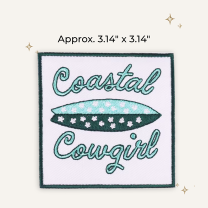 Coastal Cowgirl Surfboard Embroidered Patch