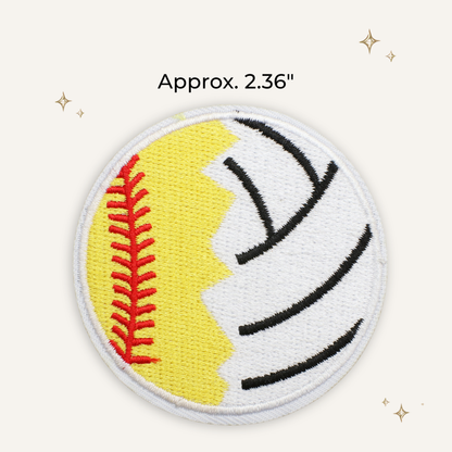 Softball & Volleyball Player Embroidered Patch