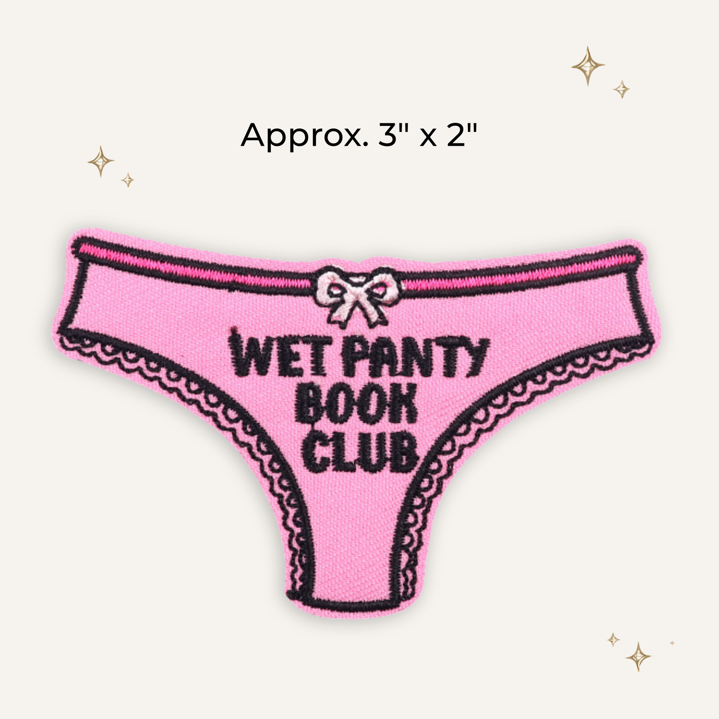 Wet Panty Book Club Embroidered Patch