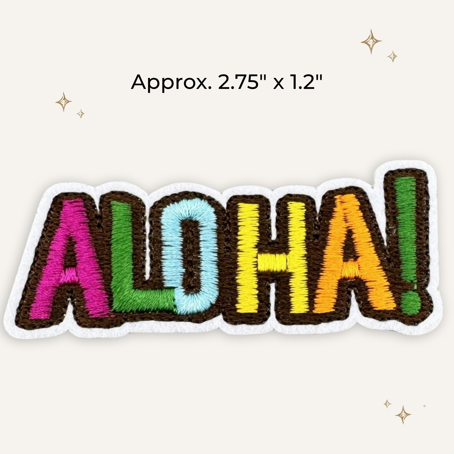 Aloha! Embroidered Patch