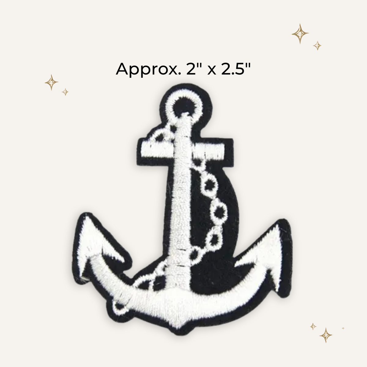 Nautical Anchor Embroidered Patch