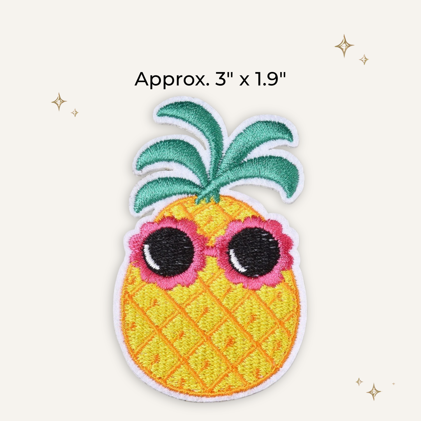 Cool Pineapple Embroidered Patch