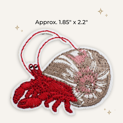 Hermit Crab Embroidered Patch