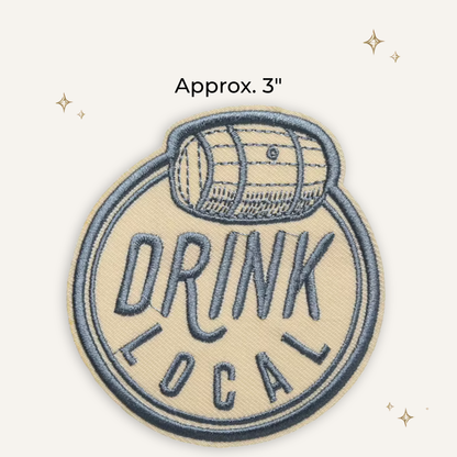 Drink Local Embroidered Patch