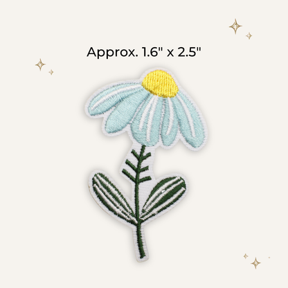 Daisy Stem Embroidered Patch- RTS