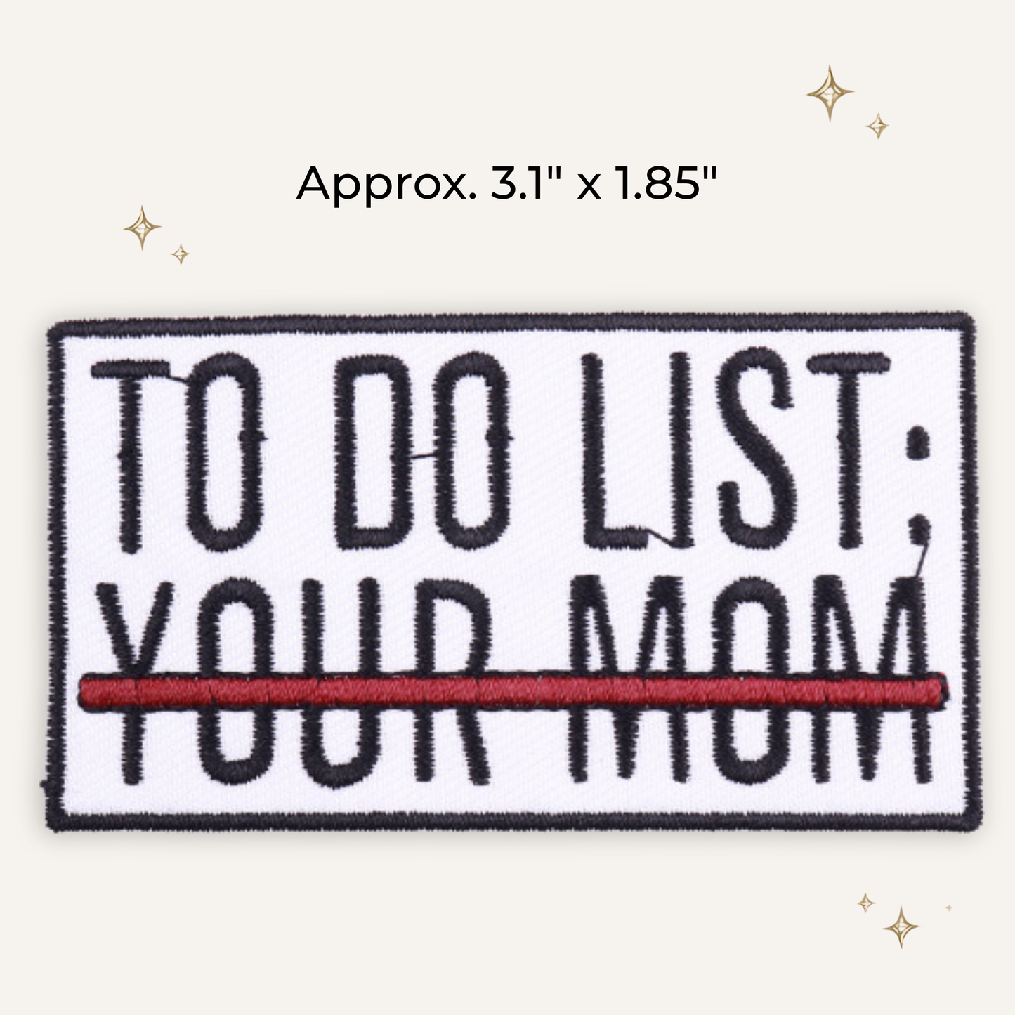 To Do List Embroidered Patch- RTS