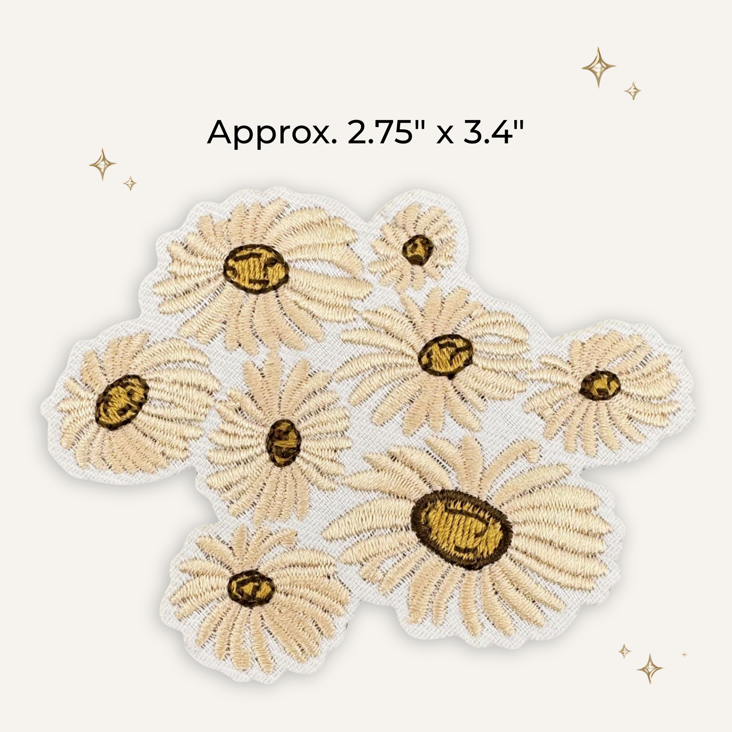 Boho Daisy Patch Embroidered Patch