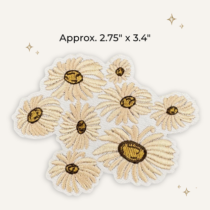 Boho Daisy Patch Embroidered Patch