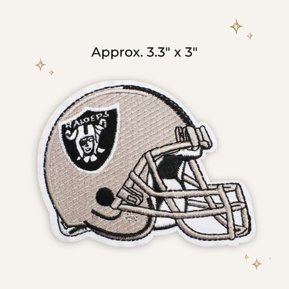 Raiders Helmet Embroidered Patch- RTS