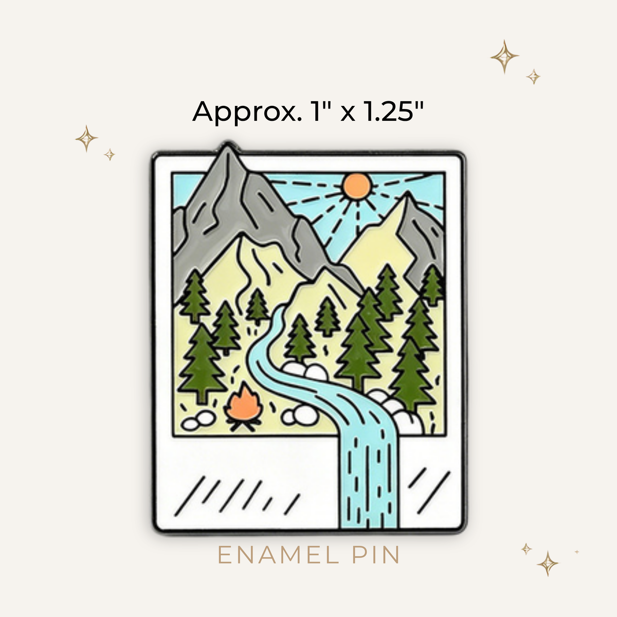 Mountain Polaroid Enamel Pin