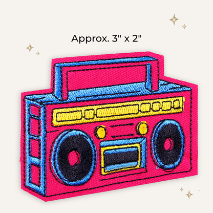 Boom Box Embroidered Patch- RTS
