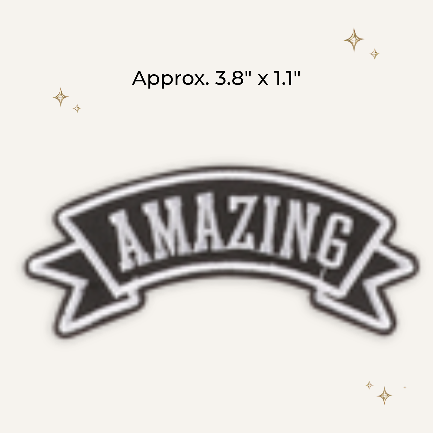 Amazing Biker Label Embroidered Patch- RTS