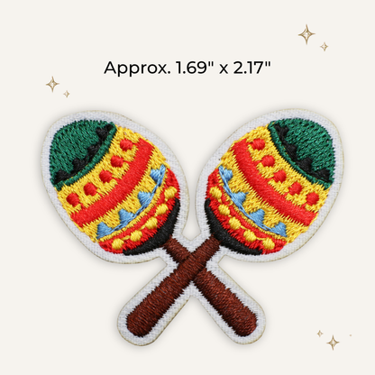 Mariachi Shakers Embroidered Patch