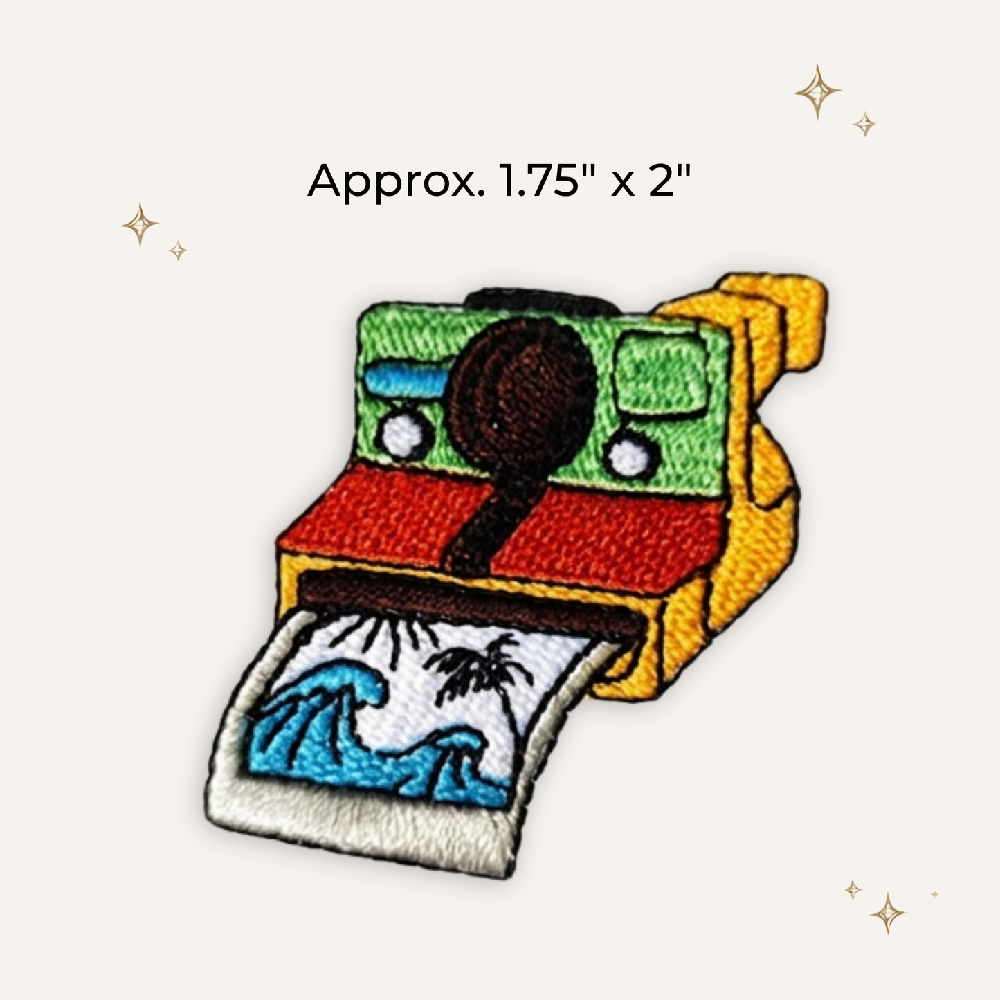 Polaroid Camera Embroidered Patch