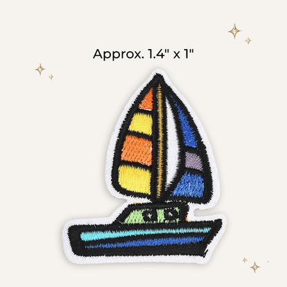 Sailboat Small Embroidered Patch