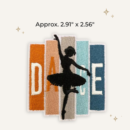 Dance Ballerina Embroidered Patch