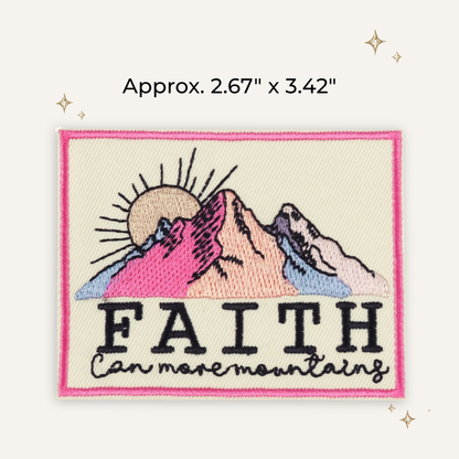 Faith Can Move Mountains Embroidered Patch
