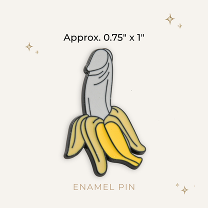 Banana "D" Enamel Pin