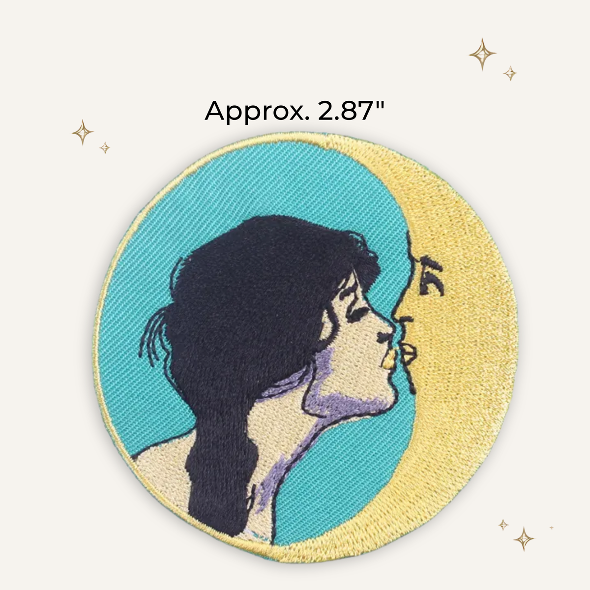 Moon Girl Vintage & Turquoise Embroidered Patch